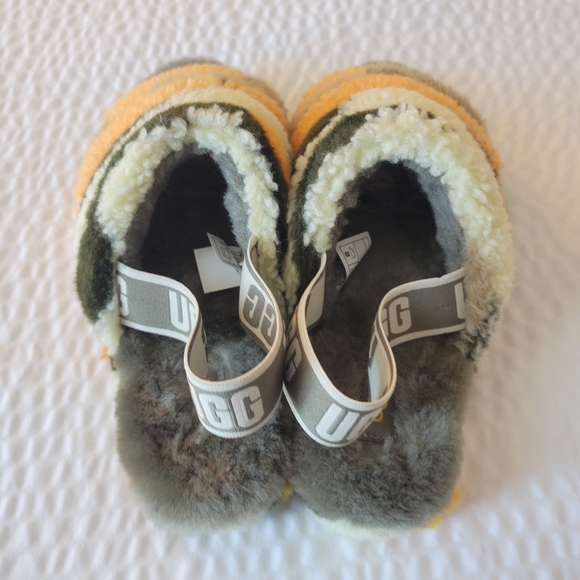 UGG Fluff Yeah Camo Slides Slippers New - Picture 5 of 9